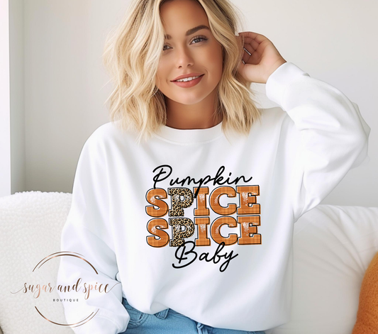 Pumpkin Spice Spice Baby Crewneck Sweatshirt