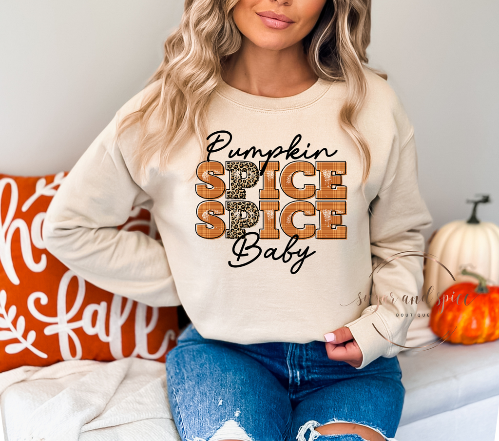 Pumpkin Spice Spice Baby Crewneck Sweatshirt