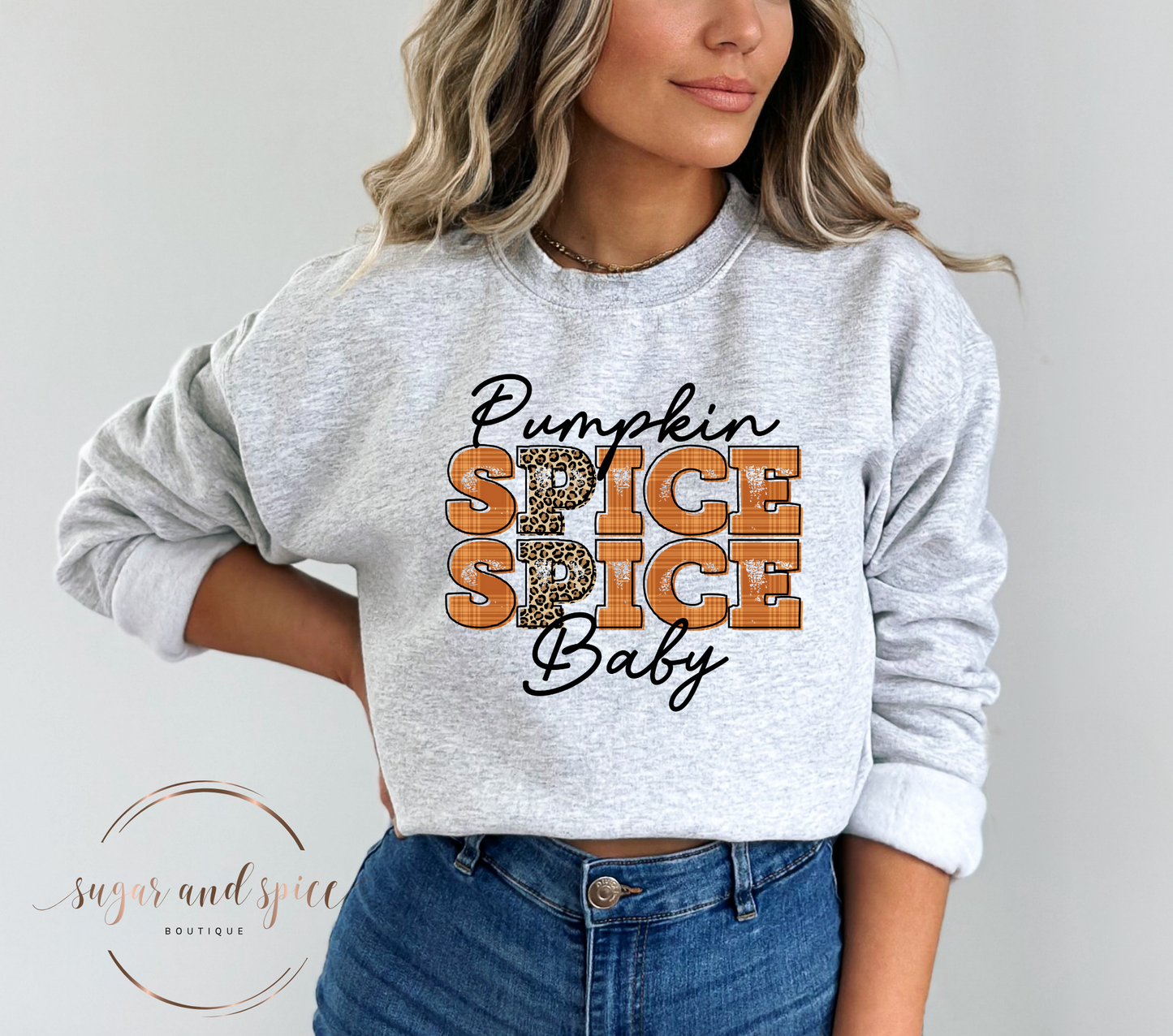 Pumpkin Spice Spice Baby Crewneck Sweatshirt