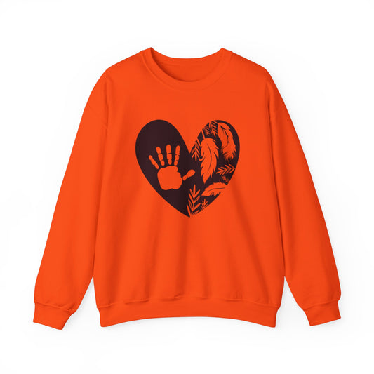 Feathers with Hands Crewneck Sweatshirt