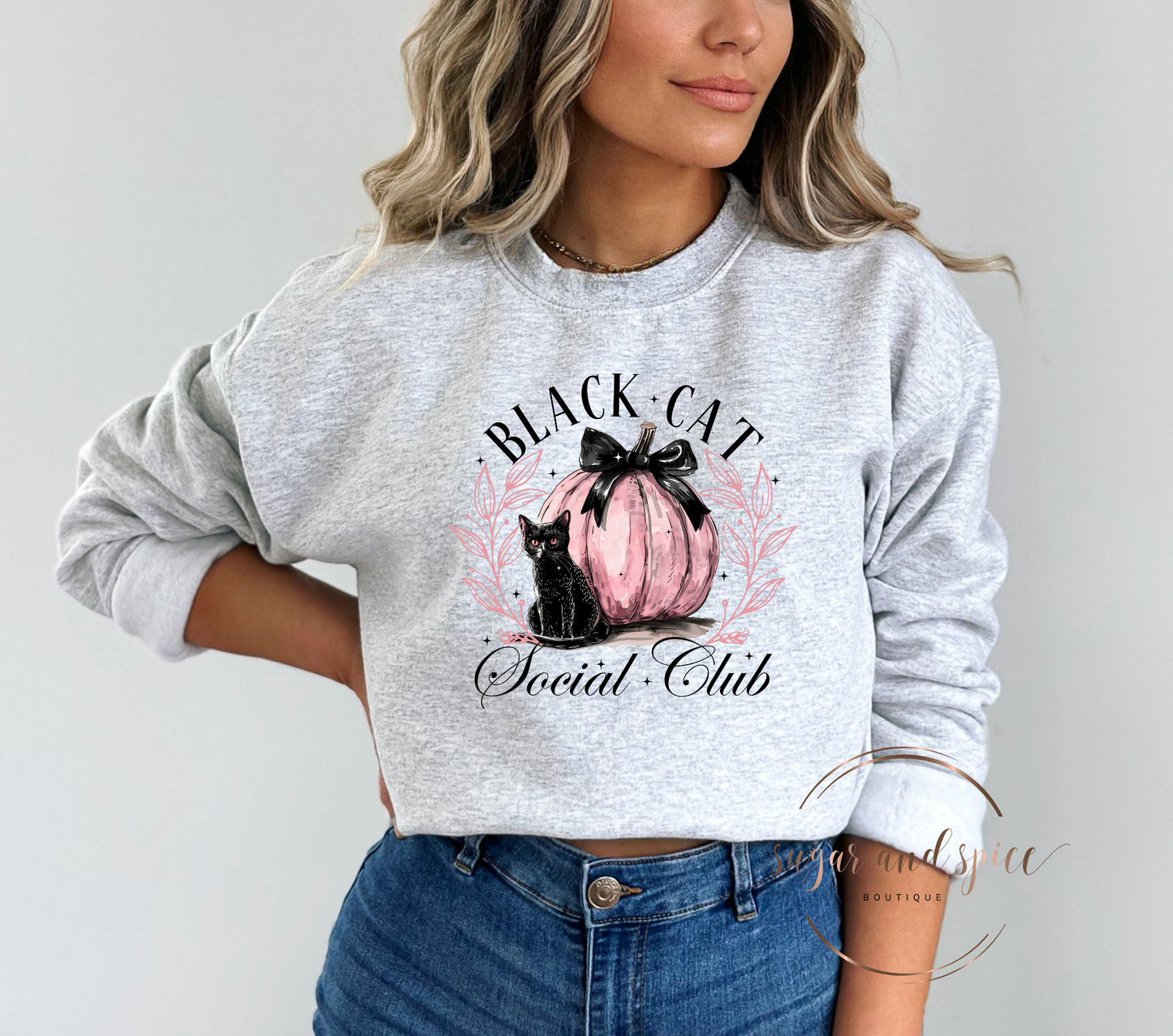 Black Cat Social Club Crewneck Sweatshirt