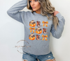 Cowboy Pumpkins and Bows Crewneck Sweatshirt