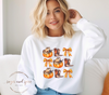 Cowboy Pumpkins and Bows Crewneck Sweatshirt