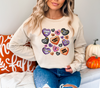 Halloween Hearts Crewneck Sweatshirt