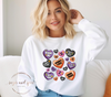 Halloween Hearts Crewneck Sweatshirt