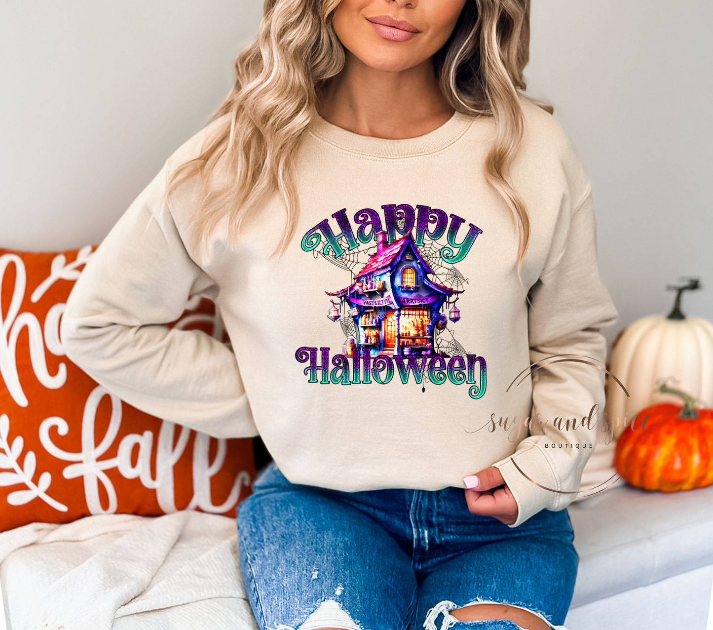 Happy Halloween Crewneck Sweatshirt