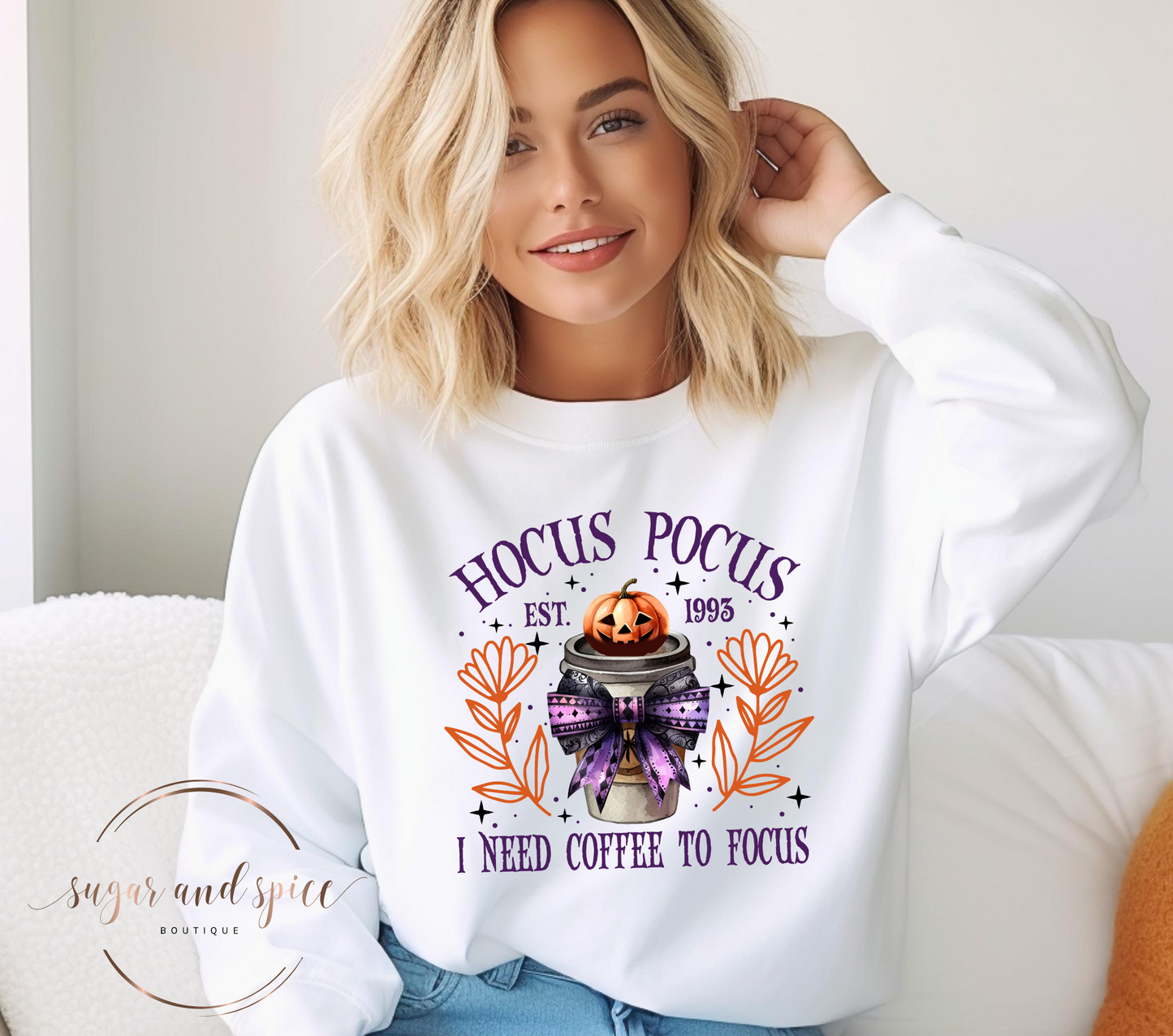 Hocus Pocus Coffee Crewneck Sweatshirt