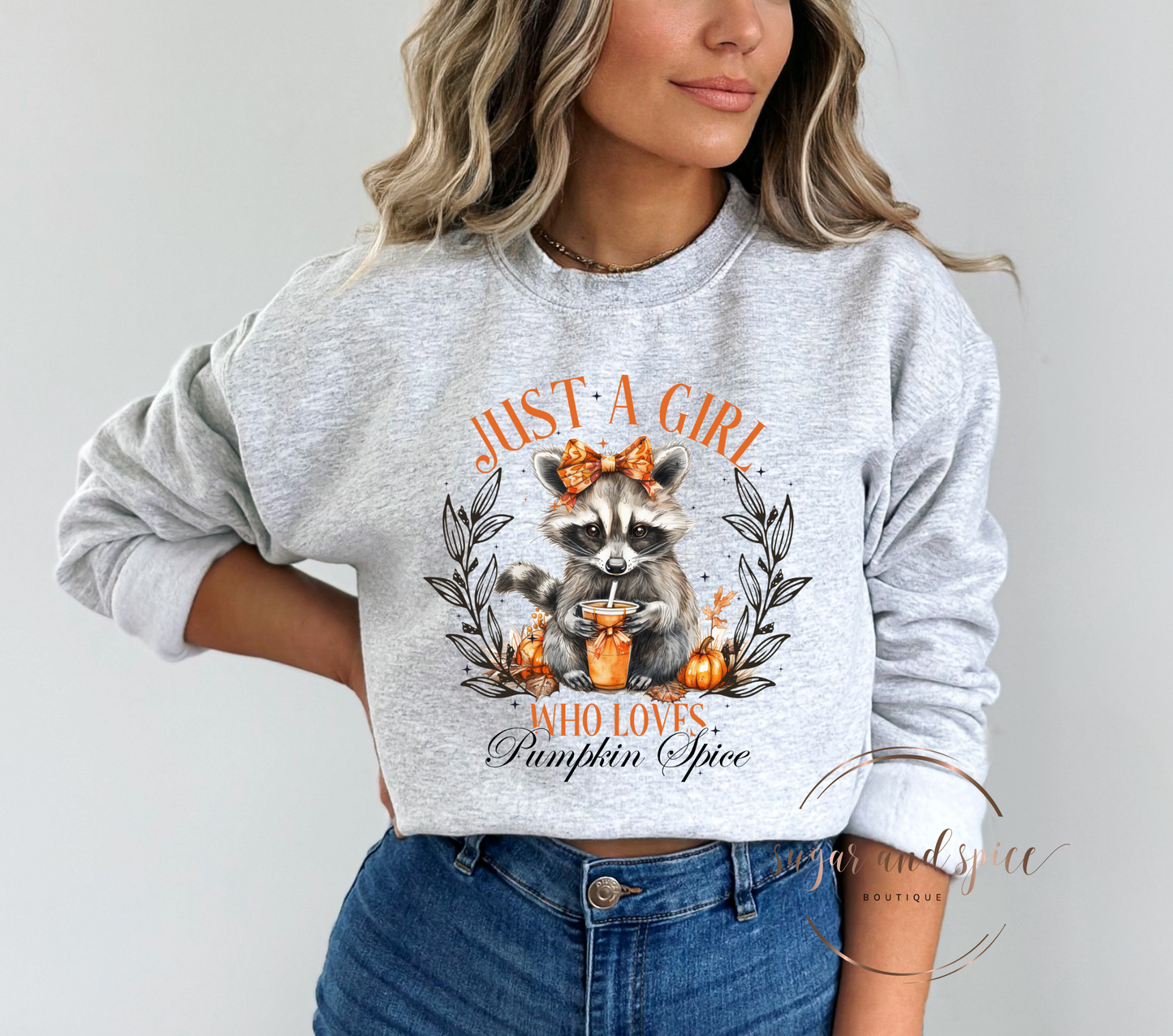 Just a Girl Who Loves Pumpkin Spice Crewneck Sweatshirt